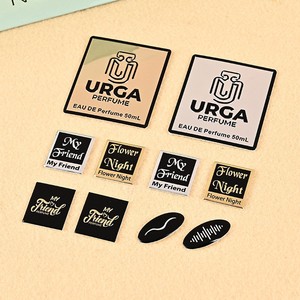 Cosmetici personalizzati, <span class=keywords><strong>profumo</strong></span>, etichettatura, etichetta in metallo, vendita all'ingrosso, marchio pressofuso, lega di zinco cava, targhetta galvanica - Product Image 4