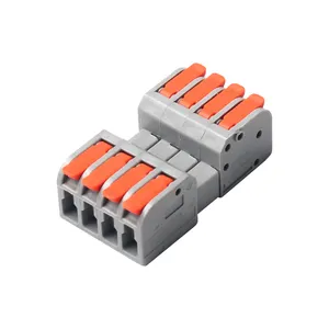 Connettore a filo Mini connettore rapido morsettiera compatta universale morsettiera Plug-in Spl-4 4 poli maschio BNC 4 P