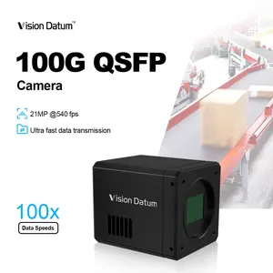 High-speed 100G 21mp resolution 540fps fiber optic interface 2 QSFP camera with Gpixel Gsprint4521 HZ-21000-G
