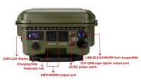 Banque d'alimentation portable intérieure tout-en-un AC 220v 2000w 3108wh haute capacité avec prise ca
