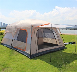 Grande <span class=keywords><strong>tente</strong></span>, spacieuse et imperméable, simple, <span class=keywords><strong>solide</strong></span> et stable, grande <span class=keywords><strong>tente</strong></span> pour le camping, la randonnée, l'alpinisme - Product Image 3
