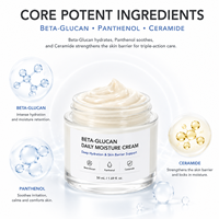 Private Label Glucan Gezichtscrème Hyaluronzuur Niacinamide Diep Hydraterende Verzorgende Lichtmakende Pigmentatie Revitaliserende