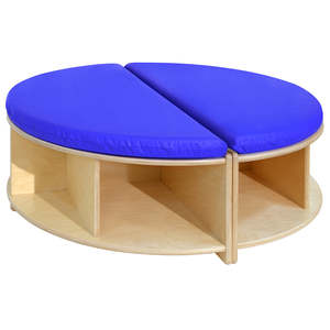 Kindergarten Wooden <strong>Round</strong> Detachable Activity Table Montessori Daycare Furniture Nursery Seating Including Storage Preschool Set - Product Image 3