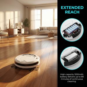 In Stock <b>Robot</b> <b>vacuum</b> cleaner Three-in-One Staubsauger Sweeping Roboter 1200 PA for Household Hotel - Product Image 2