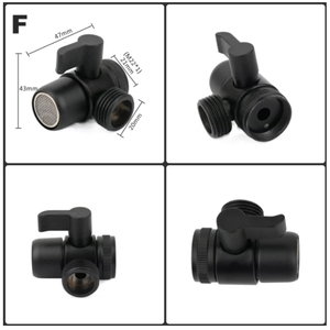 Adattatore braccio doccia in ottone G1/2 "nero valvola deviatore doccia per bagno cucina accessori adattatore <span class=keywords><strong>rubinetto</strong></span> - Product Image 5