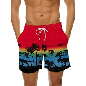 Coconut Tres Printed Short Men's Swim Trunks Hot Shorts Summer Beach Shorts Swimsuit Swimwear for Men Vacation