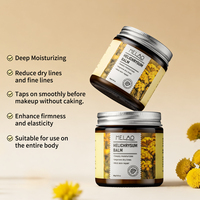 Baume hydratant OEM HALAL à l'huile essentielle d'hélichryse et de camélia, naturel et à base de plantes, réduit la sécheresse et les ridules, crème anti-âge pour le visage