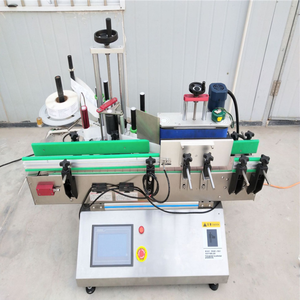Masa üstü otomatik yuvarlak şişe etiketleme makinesi konveyör kılavuzu ile kağıt etiket yapışkan iyi fiyat - Product Image 6