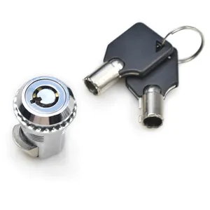 XK223 kunci cam kabinet logam silinder bundar, cocok untuk penjualan otomatis