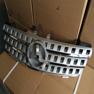 Rejilla Delantera para Radiador de Automóvil Compatible con <span class=keywords><strong>Mercedes</strong></span> <span class=keywords><strong>Benz</strong></span> W164 <span class=keywords><strong>Clase</strong></span> <span class=keywords><strong>M</strong></span> ML300 ML350 Gris, Años 2005-2008 - Product Image 4