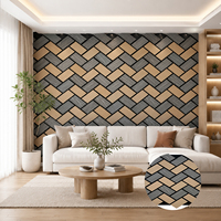 Panel Acústico de Pared con Reducción de Ruido, Diseño 3D, MDF PET, Insonorizante, Decorativo, de Primera Calidad