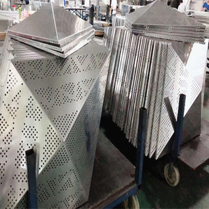 Murs extérieurs décoratifs en aluminium gravés au laser, panneaux de mur-rideau en aluminium résistants aux intempéries - Product Image 2