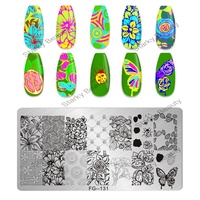 Nouveau Style Nail Art Stamping Kit Peinture Image Plaques À Ongles Diy Nail Art Modèles Manucure Stamper Plaque