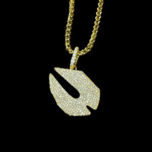 Collier ras du cou hip hop européen et américain Lotto Life Zircon pendentif avec joker plein de bijoux en diamant - Product Image 2
