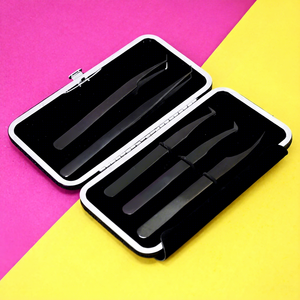 คีมหนีบขนตาสีดำขนาด45 90องศาอุปกรณ์ต่อขนตาที่เชื่อถือได้ - Product Image 1