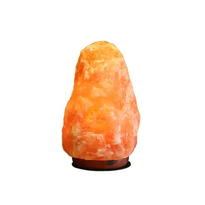Modern Crystal Rock Night Light Natural Himalayan Salt Lamp Warmly Bedroom Bedside Night Table Salt Lamp