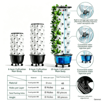 Système de culture hydroponique verticale complet pour légumes avec pompes à eau