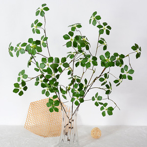 Feuilles de lotus artificielles Wangduo Guanyin 45cm 88cm 120cm, bouquet de plantes en soie, décoration intérieure, recyclable, style zen, verdure - Product Image 1