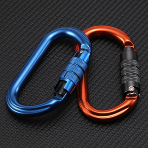 Mosquetón de Seguridad Profesional de Aluminio de 25 kN con Bloqueo para Montañismo, Escalada en Roca, Equipo Industrial, Clip de Carabina - Product Image 3