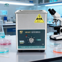 Mesin Pembersih Ultrasonik Baja Tahan Karat Industri SB-80 dengan Pompa Vakum dan Mixer Otomatis untuk Bagian Cetakan Logam Kepala Silinder