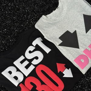 T-shirt Homme Col Rond en Coton Tricoté 100% de Haute Qualité, Style Streetwear Vintage Luxe, Coupe Oversize, Grammage 220 g/m², Personnalisable avec Lettres 3D - Product Image 1