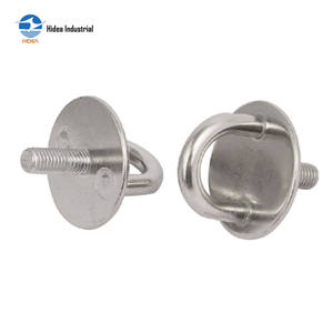 HIDEA - Œillet rond fileté de qualité marine, de 6 mm à 10 mm, en acier inoxydable 304 316, plaque ronde murale avec filetage - Product Image 3