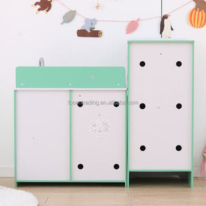 Cuisine intérieure verte en bois pour enfants, avec lave-linge, four, brûleurs, évier et robinet, pour jeux de rôle en famille - Product Image 3