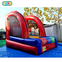 Jeu de lancer de basket-ball gonflable en plein air connecter quatre jeux interactifs