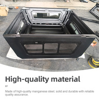 Couverture de benne de camion Tri-Open pour Dodge Ram 1500 Rambox, benne de 5,7 pieds avec boîte de rangement latérale
