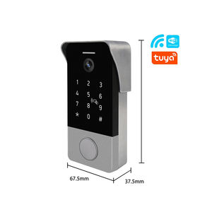 Sonnette <span class=keywords><strong>vidéo</strong></span> WiFi HIWINK 2MP avec détection de mouvement, empreinte digitale, mot de passe, carte IC, NFC, application Tuya, IP65 pour l'Europe - Product Image 3