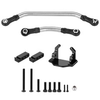 Support de servo d'essieu en acier inoxydable, biellette de direction TRX-4M 1/18 pour voiture RC Crawler, avec embout à rotule métal-plastique, pièce OEM