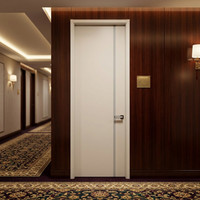 Portes de chambre en MDF finies avec peinture émaillée colorée par le fabricant, kit d'installation, bois massif intérieur