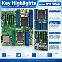 Carte mère serveur Supermicro X11DPi N Dual LGA3647 E ATX Intel C621 pour processeur Xeon Scalable de 1ère et 2ème génération