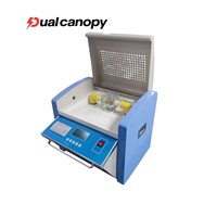 Station de mesure de la résistance à la défaillance de l'huile isolante Dualcanopy haute précision 100 000 V, kit de test BDV d'huile selon la norme IEC 60156