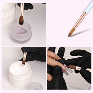 KEMEISI pincel acrílico Rosa holográfico de calidad superior <span class=keywords><strong>Kolinsky</strong></span> 100% pincel para decoración de uñas logotipo personalizado - Product Image 5