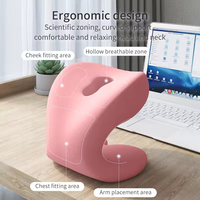 Coussin de sieste respirant pour chaise de bureau, support de nuque et de tête, appui-tête lavable, soutien lombaire