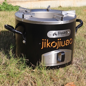 Poêle à bois et charbon de bois portable en acier inoxydable DA Dinithron, design moderne, léger (4,5 kg), sans fumée, pour le camping en plein air - Product Image 5