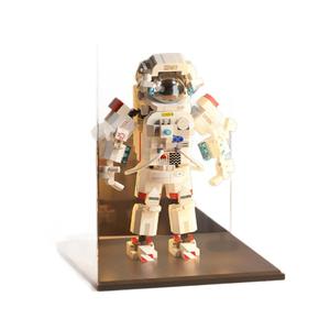 Modèle de jouet éducatif Garçon Astronaute pour Mini Briques Espace Dawn, en plastique assemblable, compatible, pour jeux de construction et ornements, vente en gros - Product Image 4