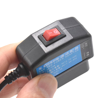 Câble de charge USB 5V 3A pour voiture avec kit de câblage OBD et interrupteur pour caméra embarquée, caméscope, DVR de véhicule, surveillance 24h/24
