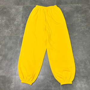 Wholesale Custom Contrast Blank <strong>Cuffed</strong> Sweat Pants French Terry Baggy <strong>Jogger</strong> 100% Cotton Tapered Sweatpants - Product Image 2