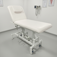 Table de massage contemporaine en cuir synthétique réglable avec éponge haute densité et cadre métallique, idéale pour chambre à coucher ou salon commercial