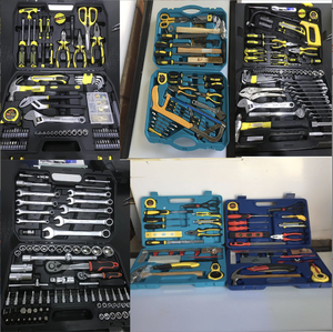 Household Woodworking Hand <b>Tool</b> Set Adjustable Wrenches Screwdrivers Saw Blades Carbon Steel <b>Tools</b> Hard Case <b>Box</b> OEM 3-Year WT-5 - Product Image 4