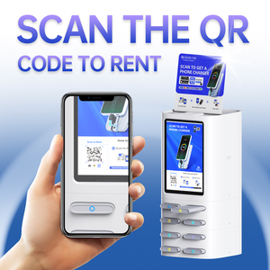 Hiệu quả cao 7500mAh 8-khe cắm chia sẻ ngân hàng điện cho thuê trạm 10.1 "Màn hình LED hiển thị sạc nhanh phổ ổ cắm sân bay - Product Image 3