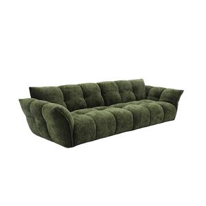 <span class=keywords><strong>Canapé</strong></span> droit en chenille avec options de couleur personnalisables, <span class=keywords><strong>canapé</strong></span> linéaire rembourré doux pour les espaces de salon modernes - Product Image 3
