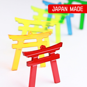 Porte-clés motif Torii coloré personnalisé, kawaii, en plastique acrylique transparent pour enfants - Product Image 1