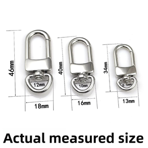 Mousqueton à ressort en acier inoxydable 316 DF23 46*18*12mm pour bagages et porte-clés, capacité de charge 25kg, en stock, vente en gros - Product Image 5