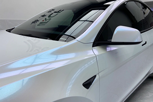 Proveedor de Vinilo PET para Envoltura de Automóviles, Rollo a Granel de Película Blanca Azul Brillante que Cambia de Color, 6.5mil, para Envoltura de Coches, Rollo de Adhesivo - Product Image 5