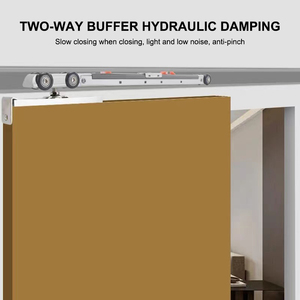 Cửa trượt con lăn bánh xe treo bánh xe cho cửa kính trượt con lăn đơn mềm đóng cửa trượt van điều tiết con lăn - Product Image 5