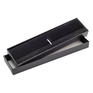 Stylo bille Black Box avec clip argenté et corps blanc dans un coffret cadeau - Product Image 2