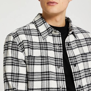 Veste en laine pour hommes avec capuche avec cordon de serrage détachable fermeture éclair <span class=keywords><strong>surchemise</strong></span> d'hiver avec décoration à motif 3D vente en gros - Product Image 3